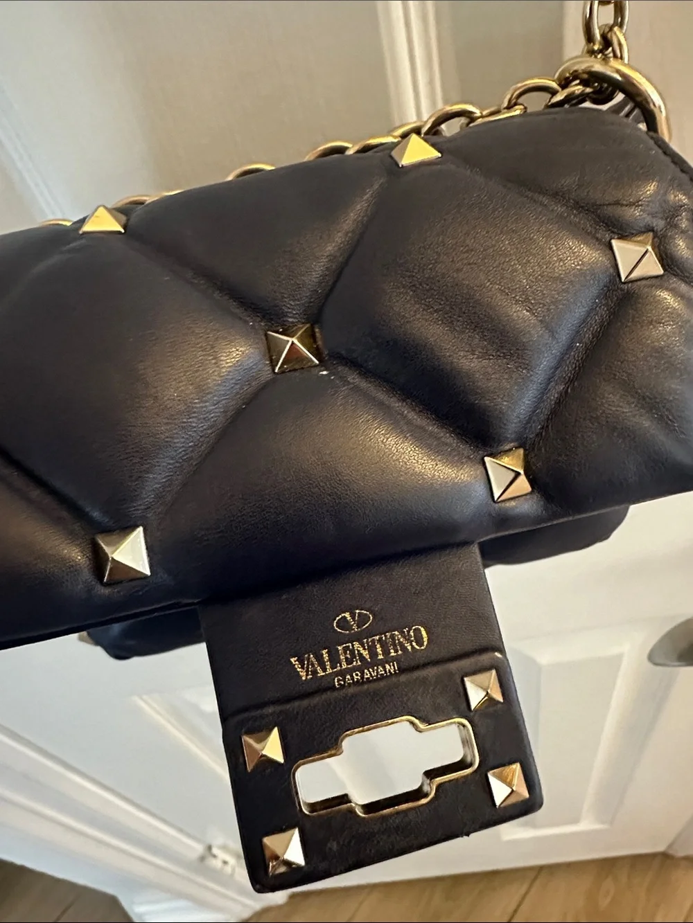 Valentino Garavani quilted leather
